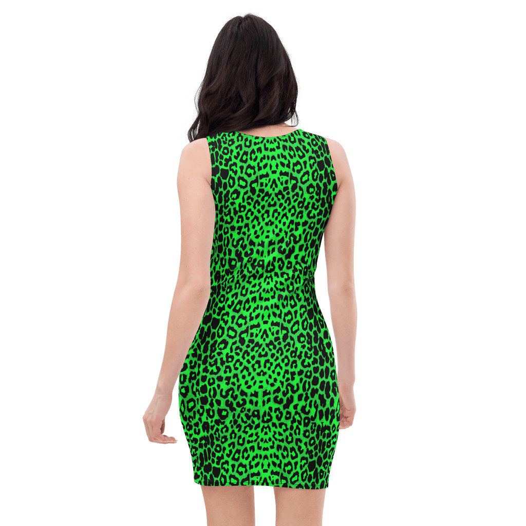 Lime Leopard Bodycon Dress